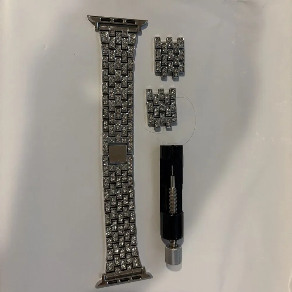 Bing Bands Compatible with Apple Watch 42mm Series 10/41mm/40mm/38mm Silver